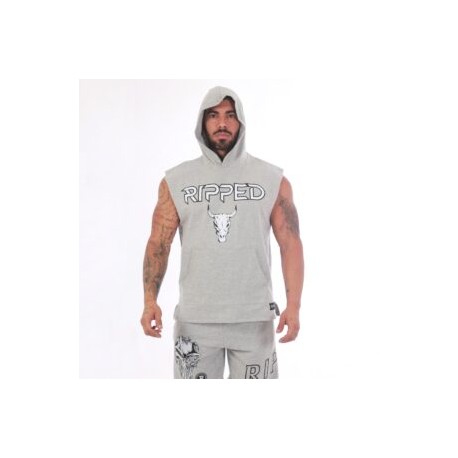 Chaleco Gris con Gorro Toro