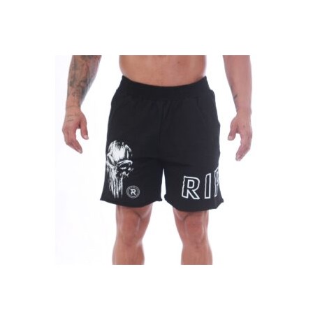 Short French Terry Negro Calavera