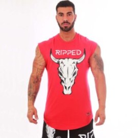 Camisa Corte Japonés Rojo Toro