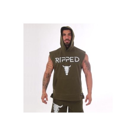 Chaleco Verde Militar con Gorro Toro