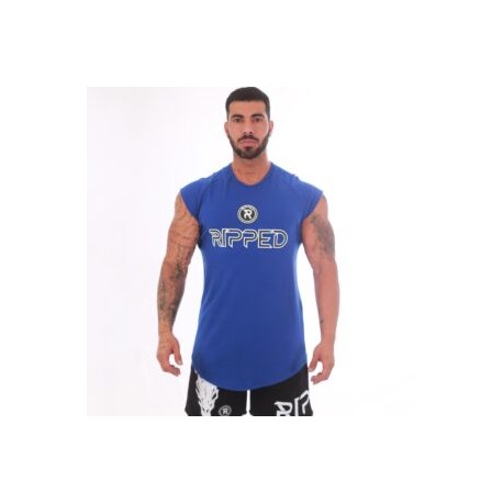 Camisa Corte Japonés Azul Rey 3D